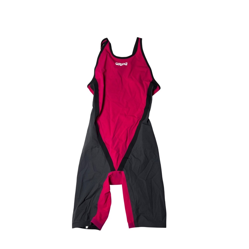 Arena Powerskin Carbon Air 2 Open Back Knee Pink Black Tech Suit USA 32‎ 006231